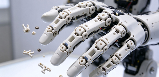 Humanoid robot ceramic parts